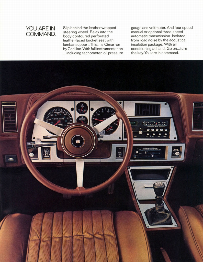 1982 Cadillac Cimmaron Brochure Page 7